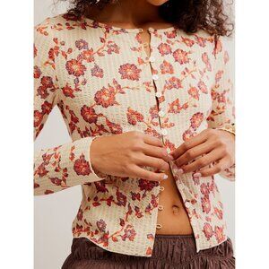 Floral Button-Up Women Top